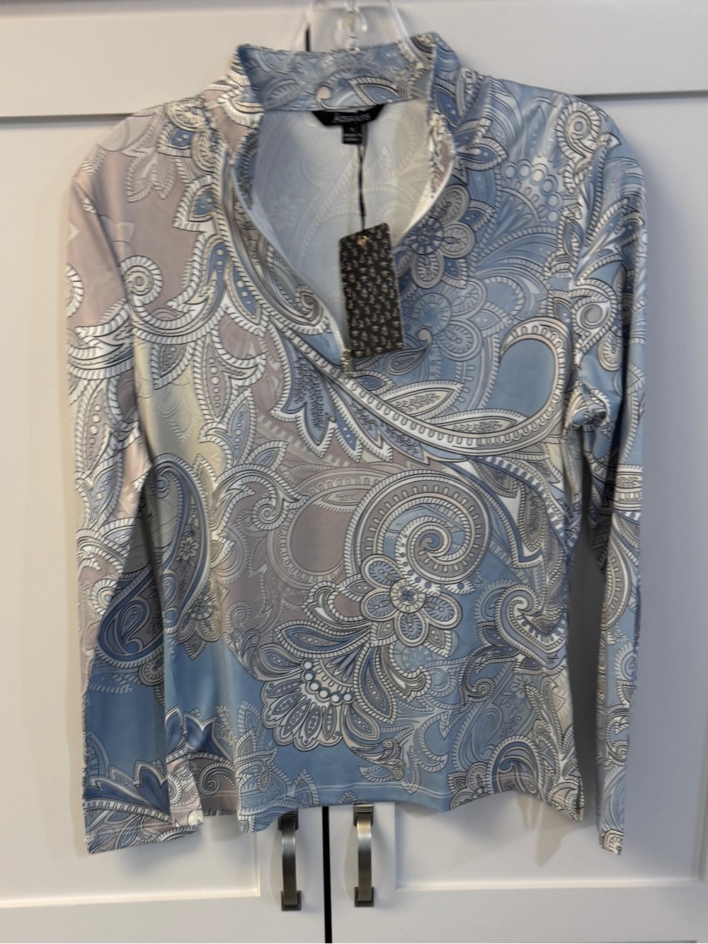 ACEGOLFS Quarter Zip Golf/Tennis Shirt Long Sleeve UV Protect SZ Small NWT